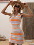 Lily Green Stripes Knit Dress